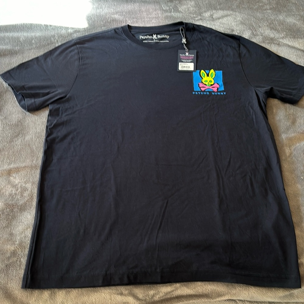 NWT Psycho Bunny navy tshirt